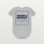 Thank a Patriot Baby One Piece with Galatians 5:13 (Vintage Frame) - Heather Gray