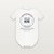 Liberty Lives Here Patriotic Baby Bodysuit with Psalm 33:12 (Badge) - White