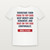 Hosea 12:6 KJV Christian T-Shirt (Bold Type) - White