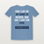 Deuteronomy 32:40 KJV Christian T-Shirt (Bold Type) - Heather Blue