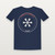 O Come Let Us Adore Him Christmas Christian Short Sleeve Tee (Emblem Badge) - Navy