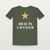 Away in a Manger Christmas Christian Short Sleeve Tee (Holiday) - Military Green
