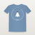 The First Noel Christmas Christian Short Sleeve Tee (Emblem Badge) - Heather Blue