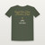 Angels We Have Heard on High Christmas Christian Short Sleeve Tee (Holiday Script) - Military Green