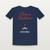 Born in Bethlehem Christmas Christian Short Sleeve Tee (Holiday Script) - Navy