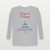 Away in a Manger Christmas Christian Long Sleeve Tee with Luke 2:7 (Holiday Script) - Heather Gray