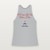 O Come Let Us Adore Him Christmas Christian Women's Racerback Tank (Holiday Script) - Heather Gray