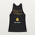 Away in a Manger Christmas Christian Women's Racerback Tank (Holiday Script) - Black