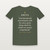 Job 37:5 KJV Christian Short Sleeve Tee (Classic) - Military Green