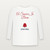 A Savior Is Born Christmas Christian Youth Long Sleeve Tee (Holiday Script) - White