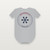 Merry Christmas Y'all Christian Baby One Piece (Emblem Badge) - Heather Gray