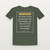 Proverbs 18:15 KJV Christian Short Sleeve Tee (Framed) - Military Green