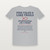 Fish Tales & Lake Trails Lake D'Arbonne Short Sleeve Tee with Isaiah 43:2 (Fish & Waves) - Heather Gray
