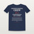 Crappie Fishing Crew Lake D'Arbonne Short Sleeve Tee with Isaiah 43:2 (Fish & Waves) - Navy