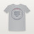 Proverbs 12:28 KJV Christian T-Shirt (Round Badge) - Heather Gray