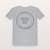Psalm 61:1 KJV Christian Short Sleeve Tee (Round Badge) - Heather Gray