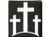 Product photo of Three Crosses white available at Forever And Always Online, Farmerville, Louisiana.