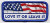 Flat-lay product photo of the Love It Or Leave It Patch embroidered iron-on biker patch, showing full color detail, lettering, and stitching, sold at Forever And Always Online.