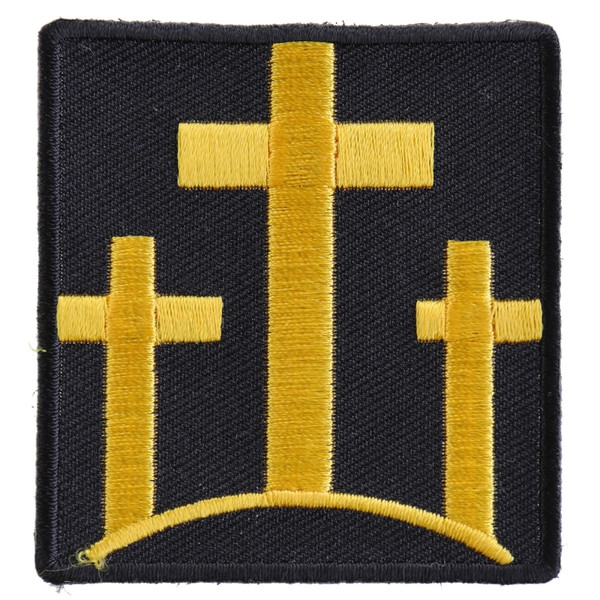 Product photo of Three Yellow Crosses on black available at Forever And Always Online, Farmerville, Louisiana.