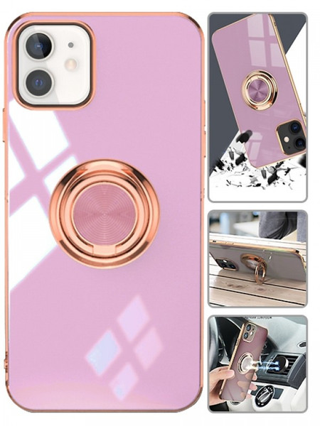 Product photo of the FASHION RING MAGNETIC GPS CAR MOUNT PHONE CASE LAVENDER fashion phone case, showing the full design, color, and texture, available at Forever And Always Online.