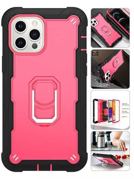 Product photo of the FULL PROTECTION CASE HT PK/ BLK fashion phone case, showing the full design, color, and texture, available at Forever And Always Online.