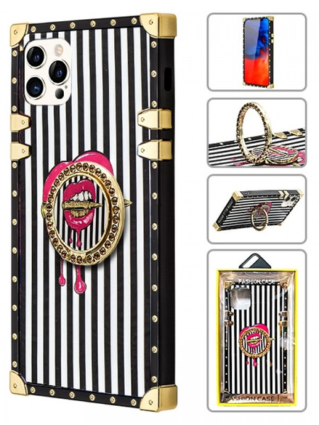 Product photo of the TPU CASE WITH KICKSTAND MOUTH fashion phone case, showing the full design, color, and texture, available at Forever And Always Online.