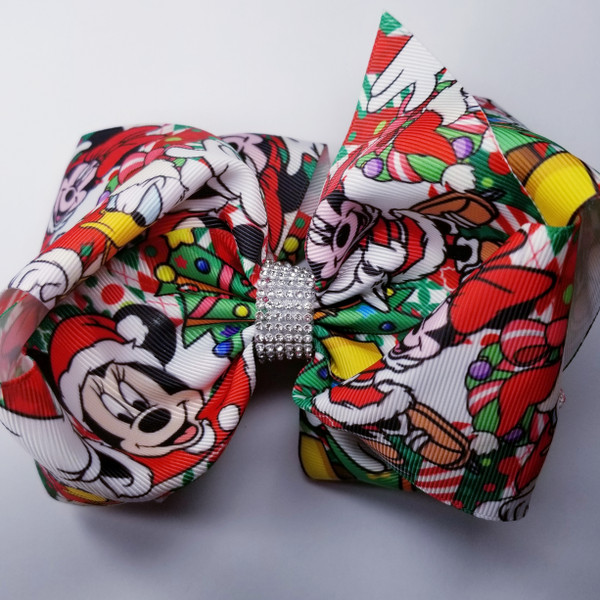 Product photo of CHRISTMAS MICKEY & FRIENDS BOW available at Forever And Always Online, Farmerville, Louisiana.