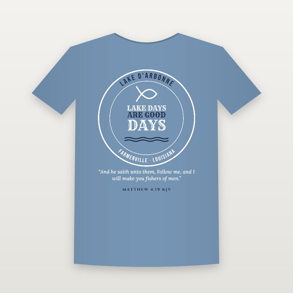 Lake Days Are Good Days T-Shirt - Heather Blue