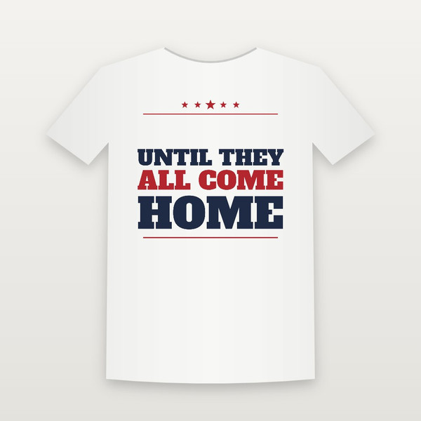 Until They All Come Home Veteran Women's Relaxed Tee (Star Banner) - White