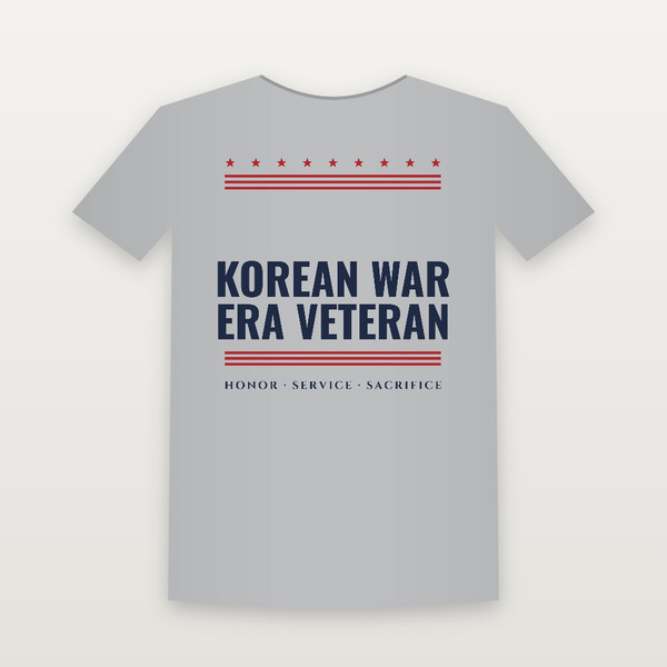 Korean War Era Veteran Women's Relaxed Tee (Stars & Stripes) - Heather Gray