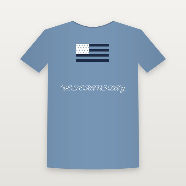 Veterans Day Christian Youth Tee (Holiday) - Heather Blue