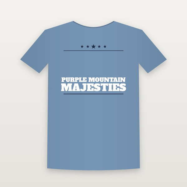 Purple Mountain Majesties Patriotic Youth Tee (Star Banner) - Heather Blue