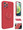 Product photo of the SILICONE CASE WITH RING STAND RED fashion phone case, showing the full design, color, and texture, available at Forever And Always Online.