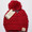 Product photo of the KIDS POM POM BEANIE RED baby beanie hat, showing the soft knit fabric, color, and pom pom detail, available at Forever And Always Online.