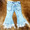 Product photo of the FLARE JEANS W/FRINGE baby outfit, showing the full set, print, and fabric, available at Forever And Always Online.