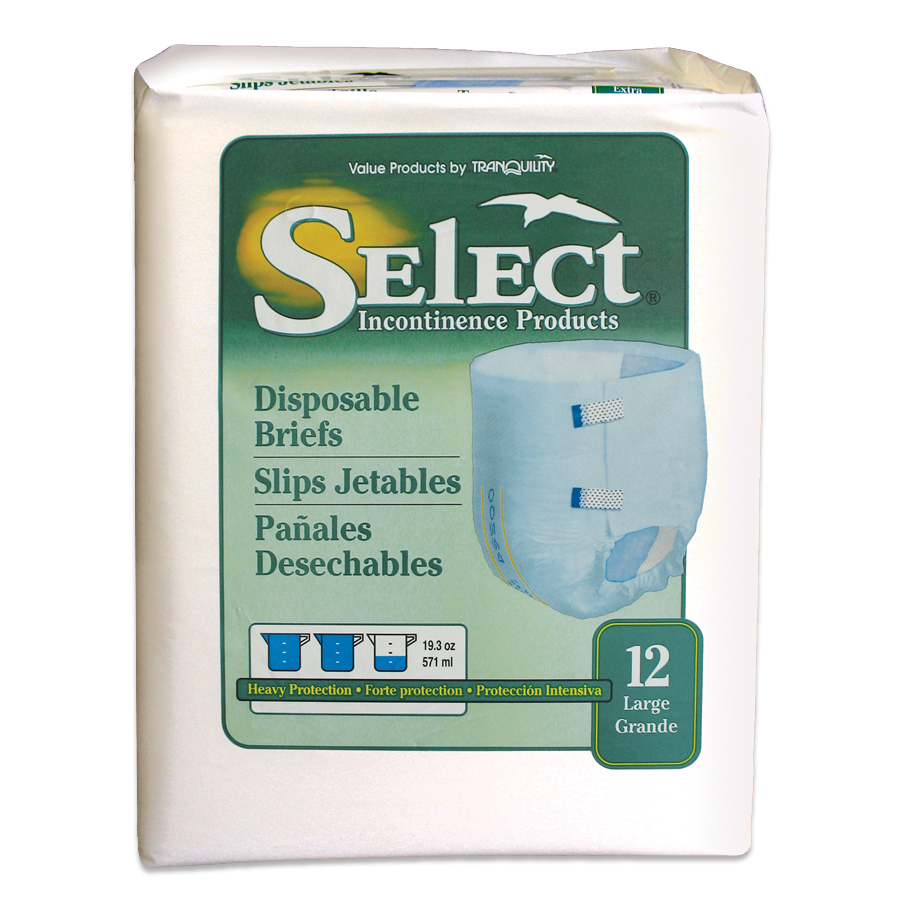 Select Disposable Briefs / Adult Diapers Comfort Plus