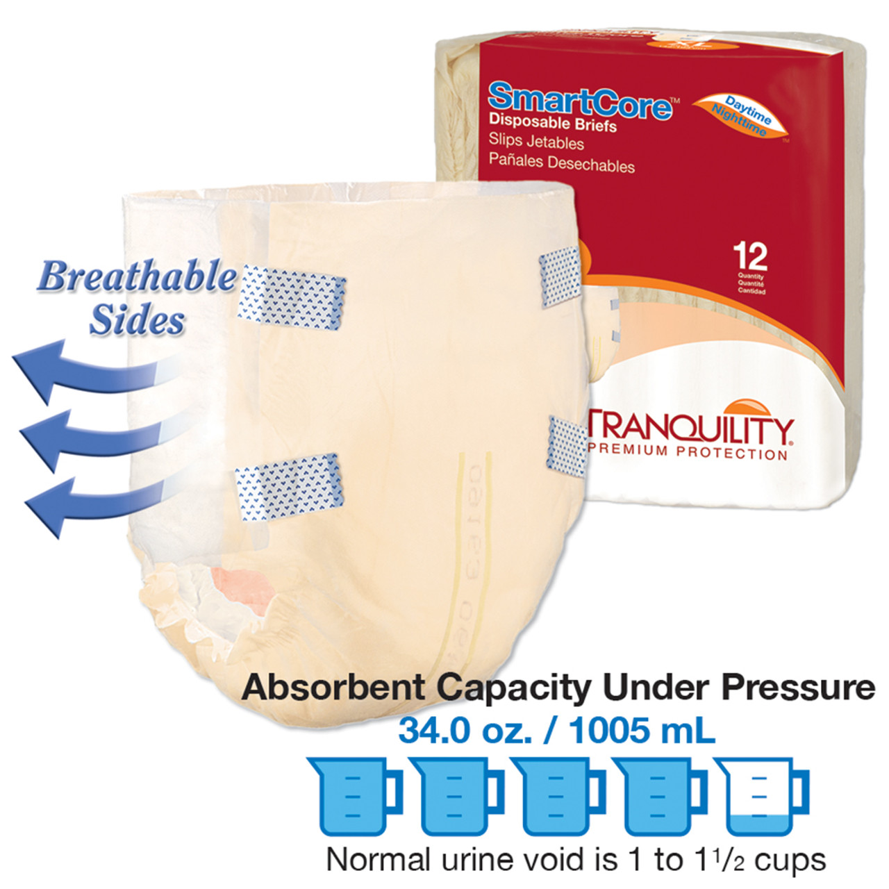 Tranquility® SmartCore® Disposable Briefs