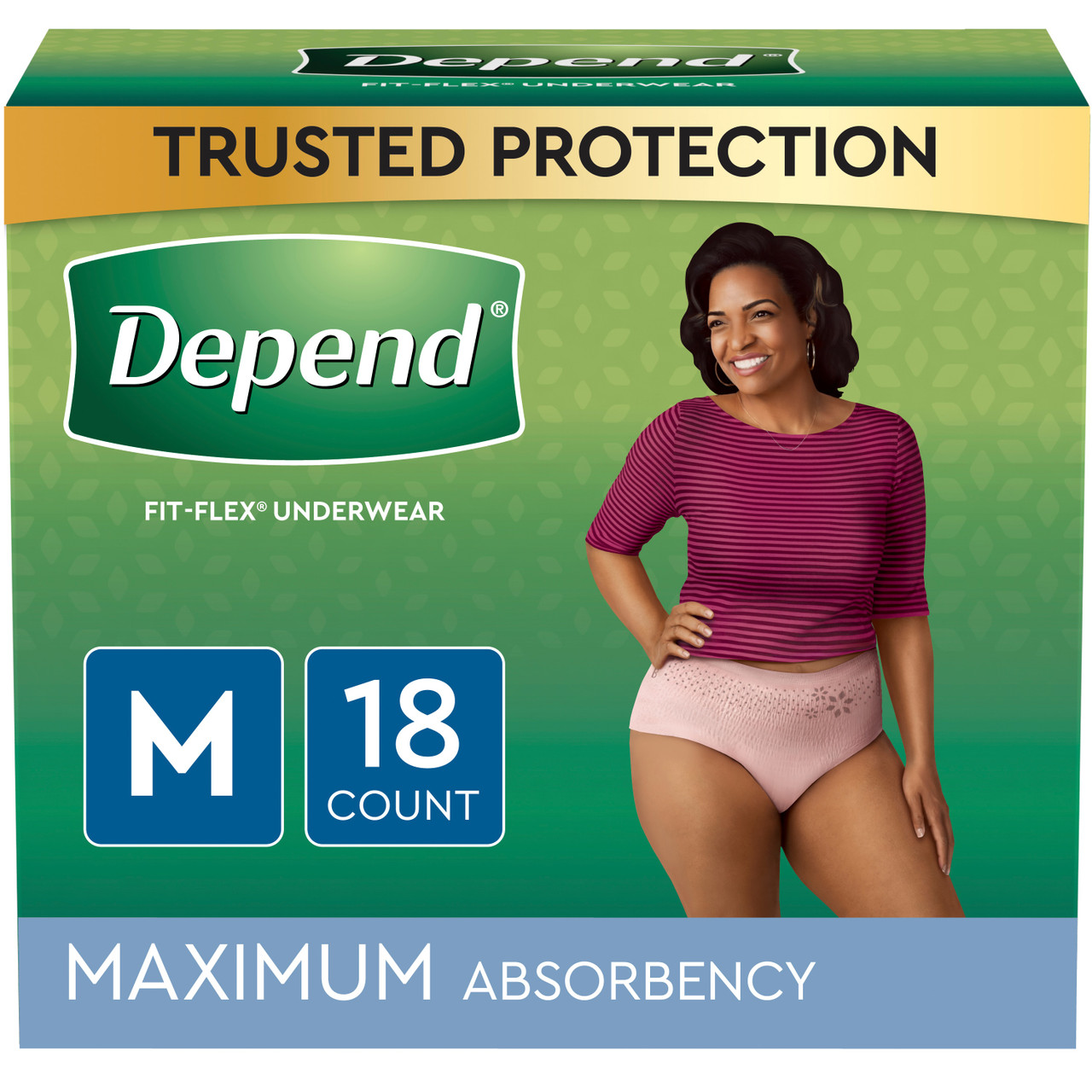 Depend FIT-FLEX Underwear for Women - Comfort Plus