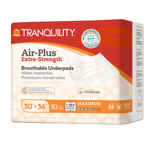 Tranquility® AIR-Plus™ Extra-Strength Breathable Underpads Tranquility® AIR-Plus™ Extra-Strength Breathable Underpads