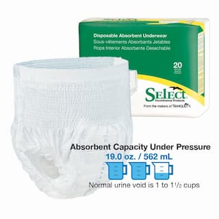 Tranquility Select Disposable Absorbent Underwear- Size Small - Good Life  Medical Systems, Inc.