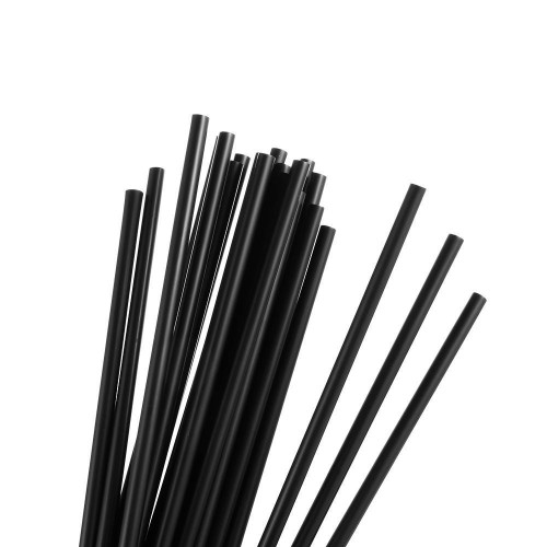 12mm Black Smoothie Premium Straws (100pcs)
