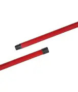HANDLE ONLY - PVC COATED WOODEN 25mm X 1.5m - RED