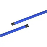 HANDLE ONLY POWDER COATED METAL THREAD 1.2m x 22mm BLUE