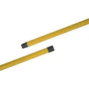 HANDLE ONLY POWDER COATED METAL THREAD 1.2m x 22mm YELLOW