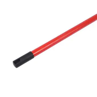 POWDER COATED METAL HANDLES WITH METAL CLIP - 25mm X 1.5m RED