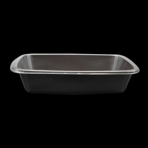 MEAL TRAY SMALL SHALLOW blk 250 UNITS