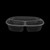 MEAL TRAY OVAL 3 DIV BLK 250 UNITS