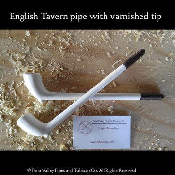 Varnished tip clay pipes