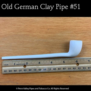 OLD GERMAN CLAY PIPE #51