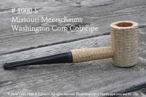 Missouri Meerschaum Washington Corn Cob Pipe